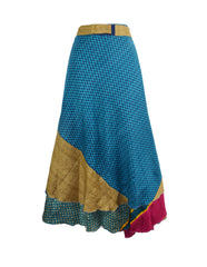 Sari Silk Wrap Skirt XL 66"