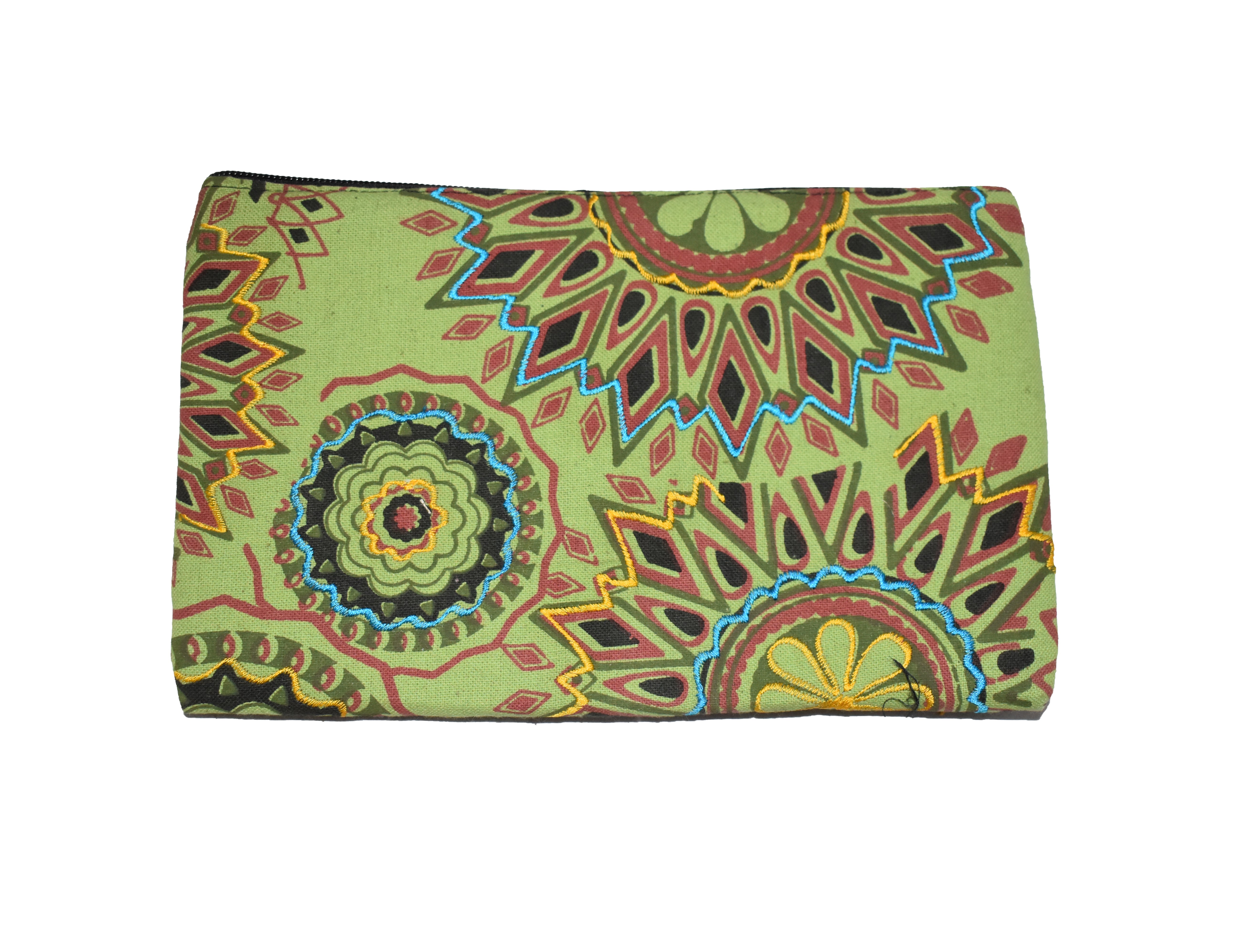 Large Printed Cotton Purse Pencil Case