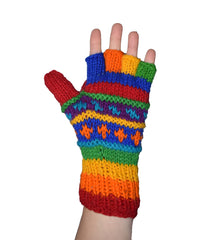 Knitted Wool Lined Hunter Gloves