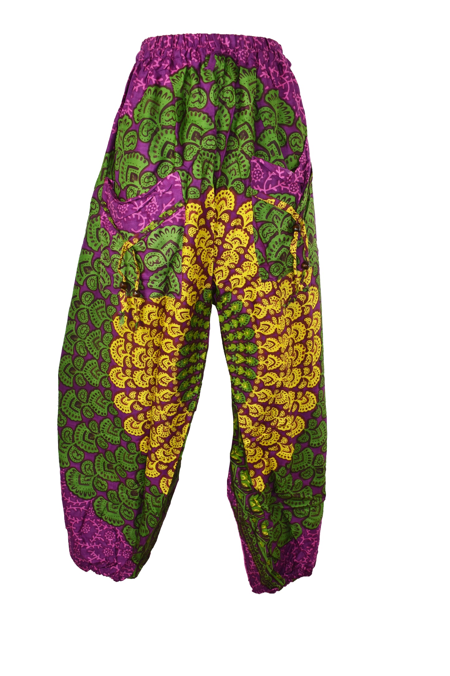 Mandala Print Rayon Harem Trousers