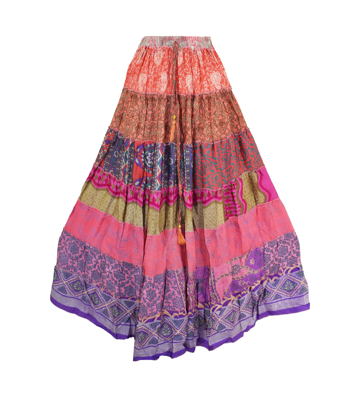 Tiered Silk Dancing Skirt