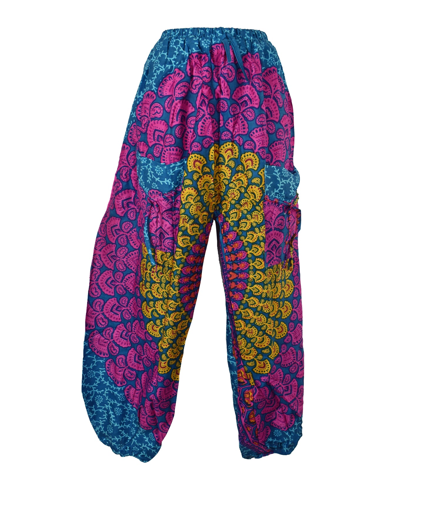 Mandala Print Rayon Harem Trousers