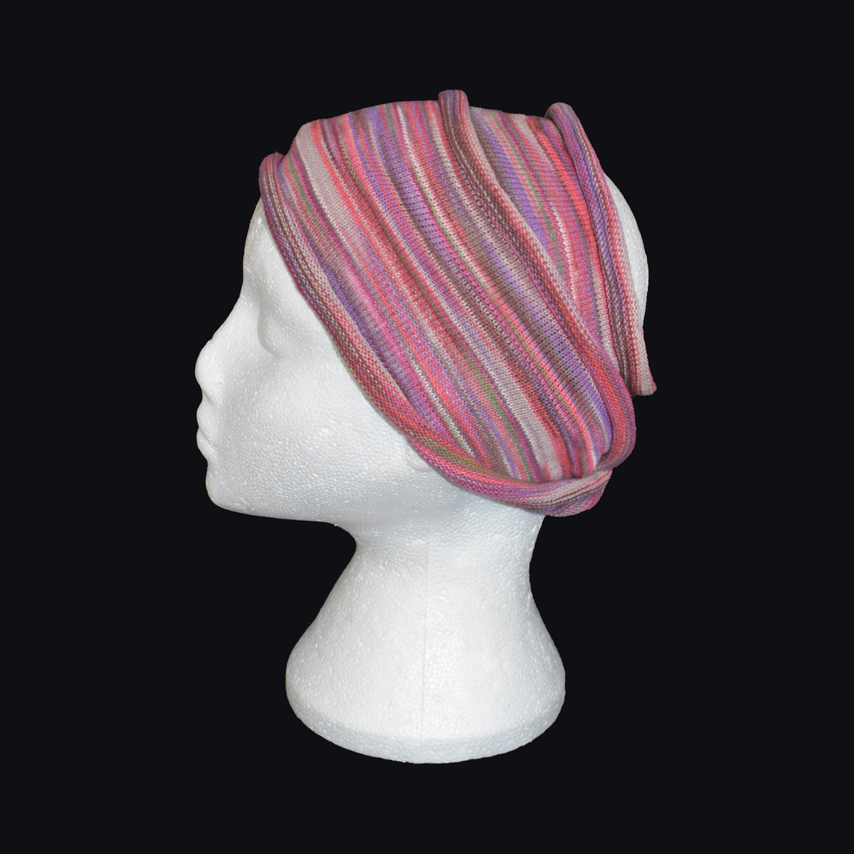 Long Double Striped Cotton Hair Band