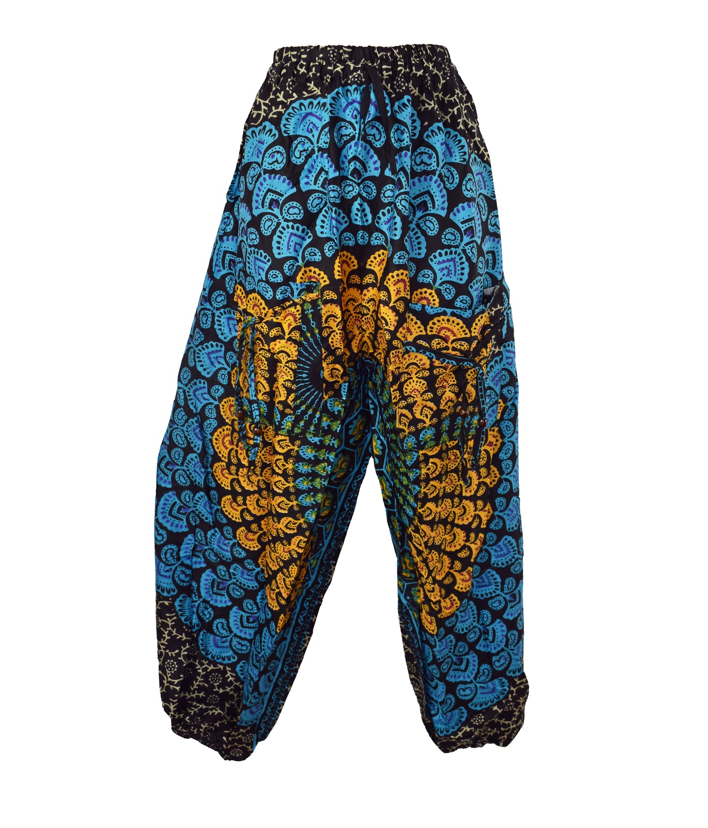 Mandala Print Rayon Harem Trousers