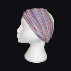 Long Double Striped Cotton Hair Band