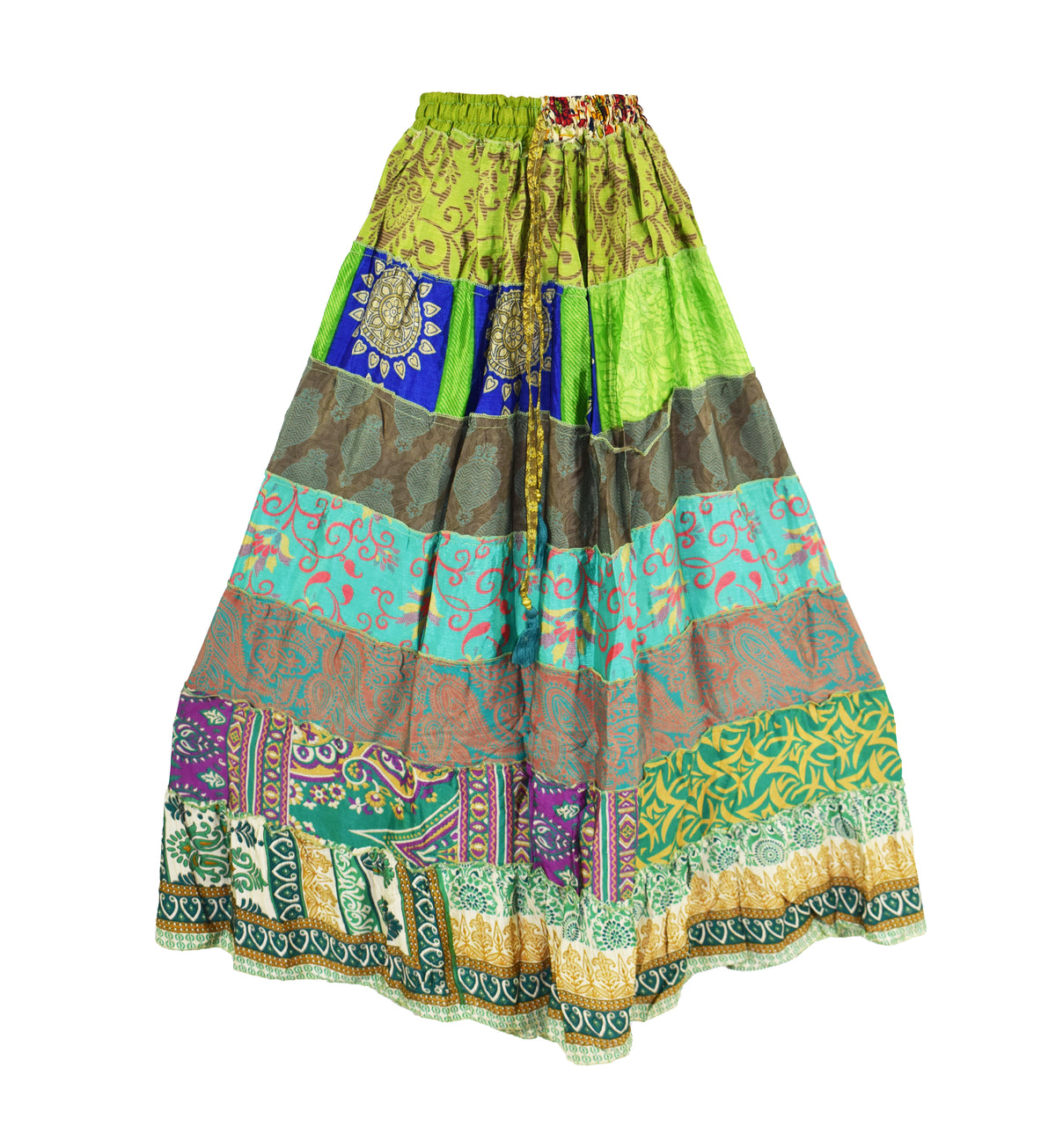 Tiered Silk Dancing Skirt