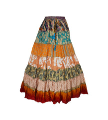 Tiered Silk Dancing Skirt
