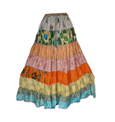 Tiered Silk Dancing Skirt