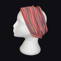 Long Double Striped Cotton Hair Band