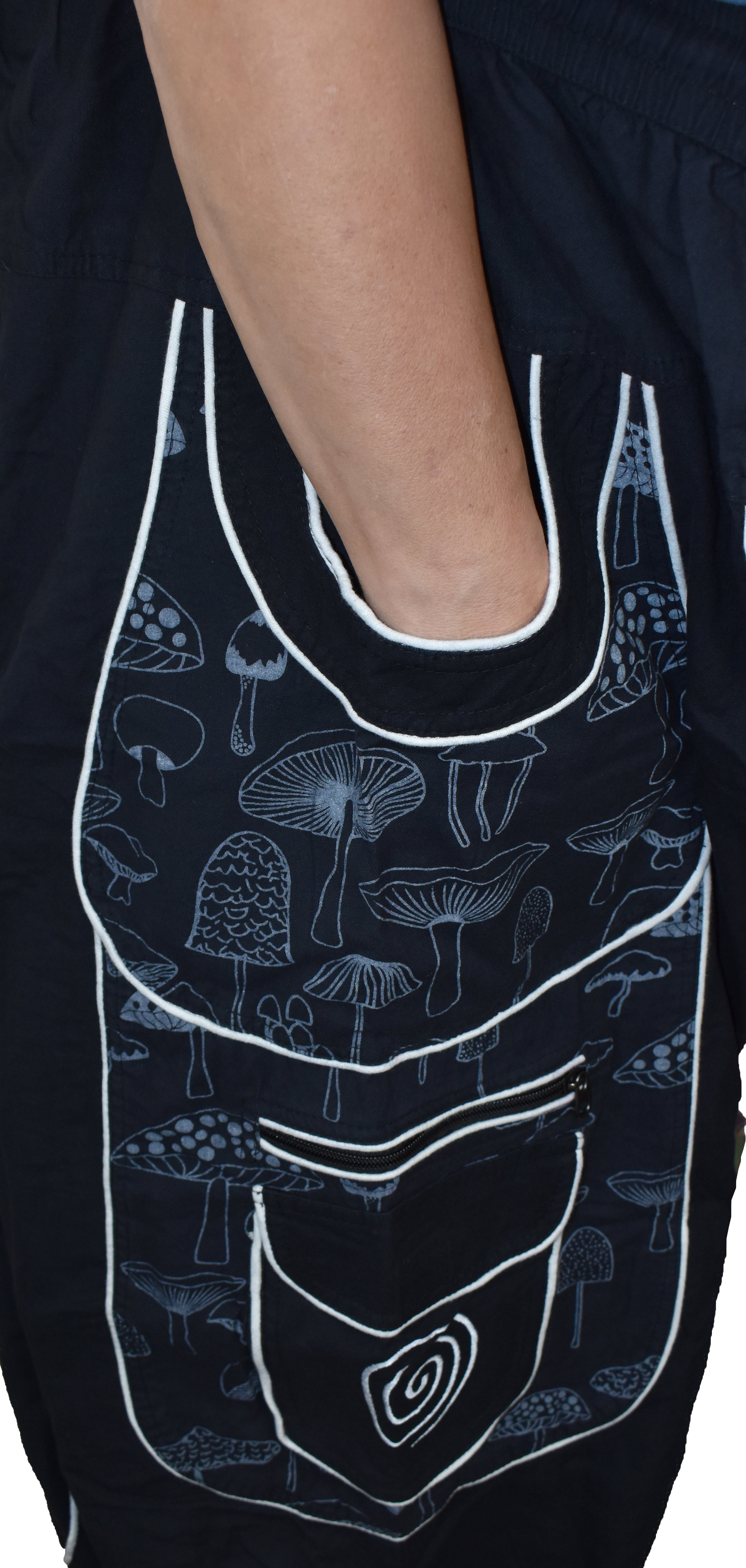 Mushroom Print Harem Trousers