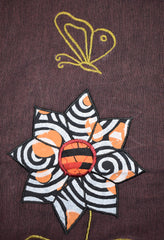 Hippy Butterfly & Flower Pattern Cotton "Marian" Trousers