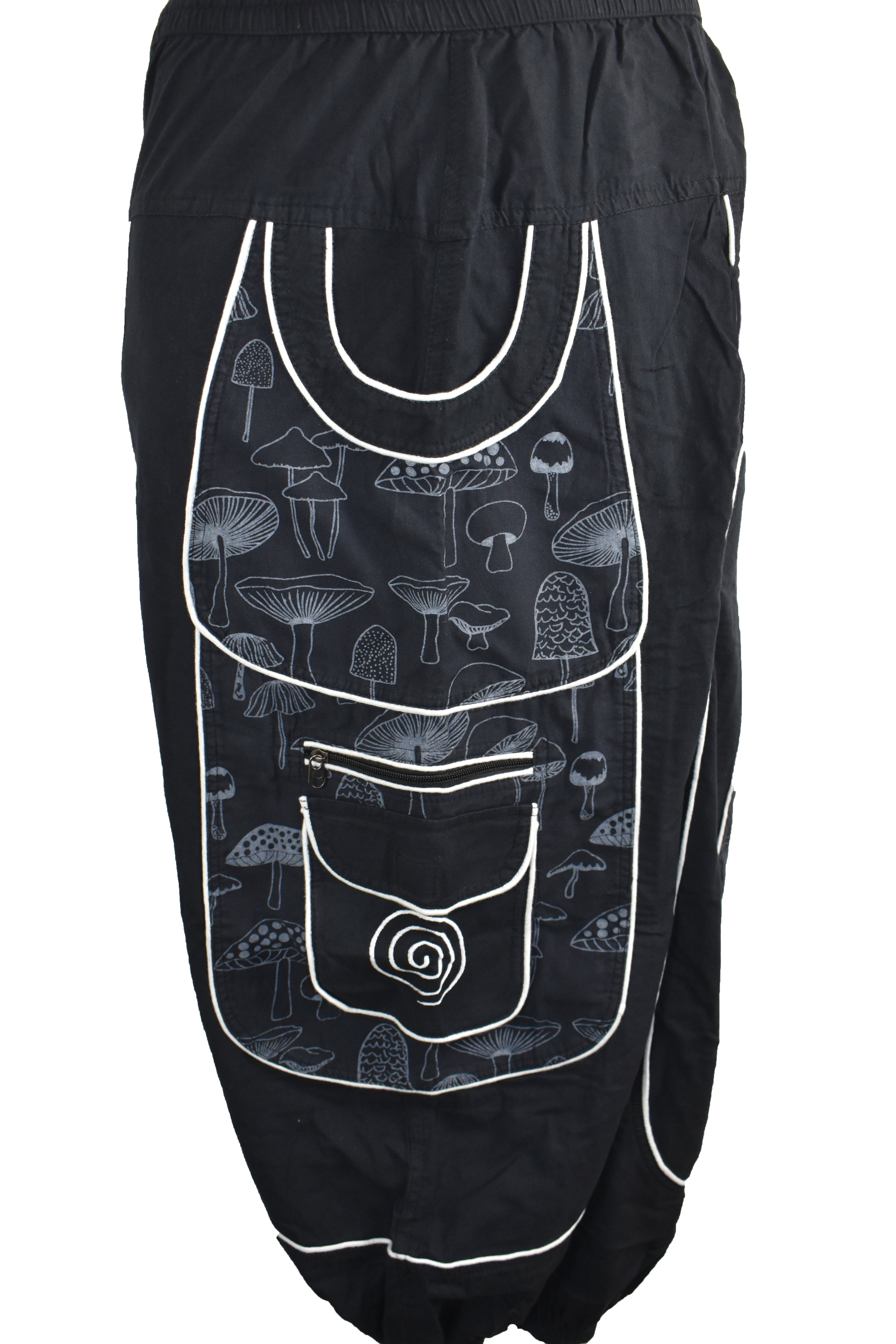 Mushroom Print Harem Trousers