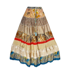 Tiered Silk Dancing Skirt