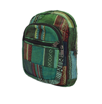 Overdyed Patchwork Cotton Back Pack Bag