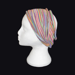 Long Double Striped Cotton Hair Band