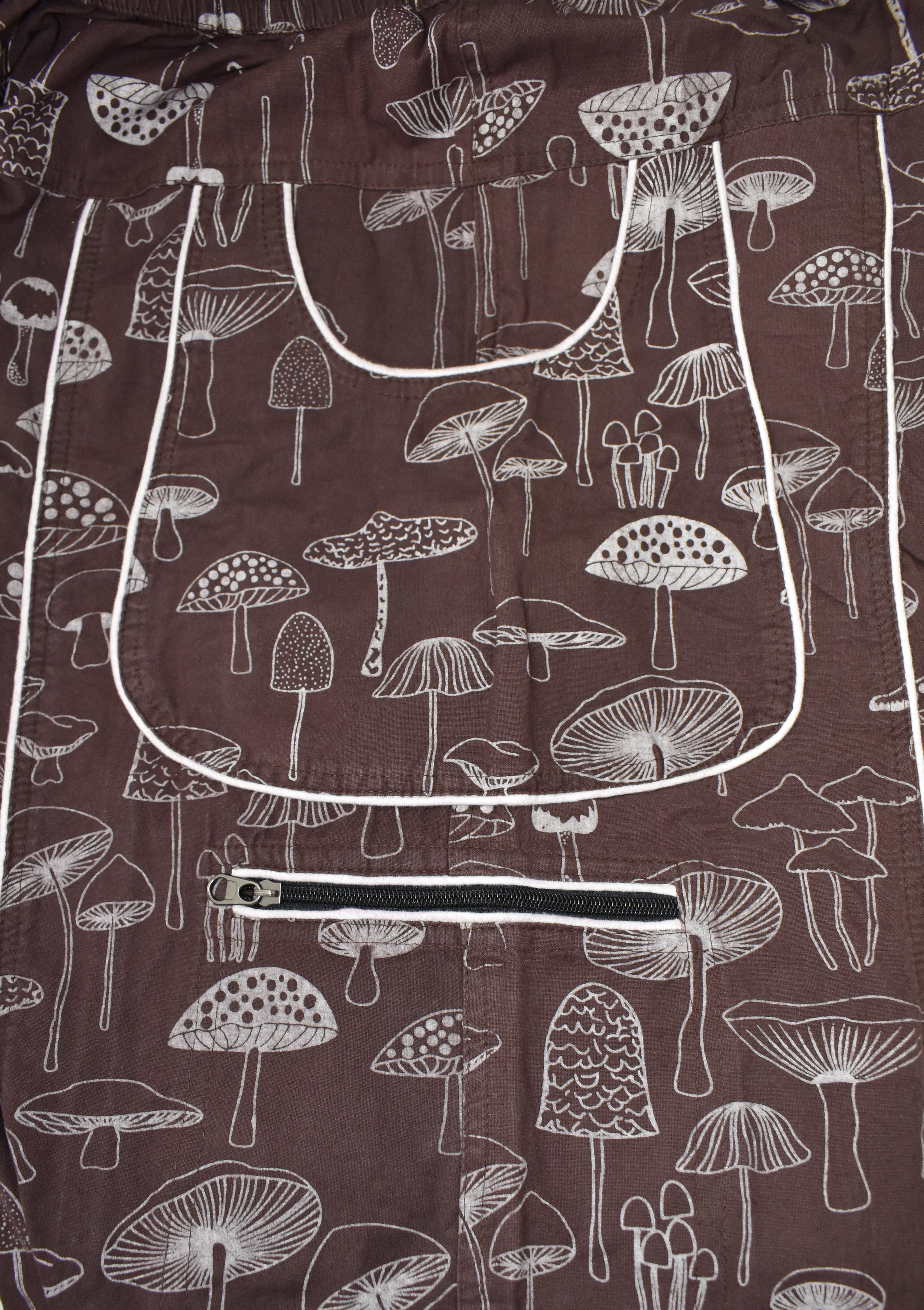 Multi Mushroom Print Harem Trousers