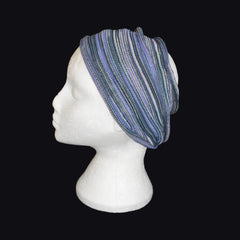 Long Double Striped Cotton Hair Band