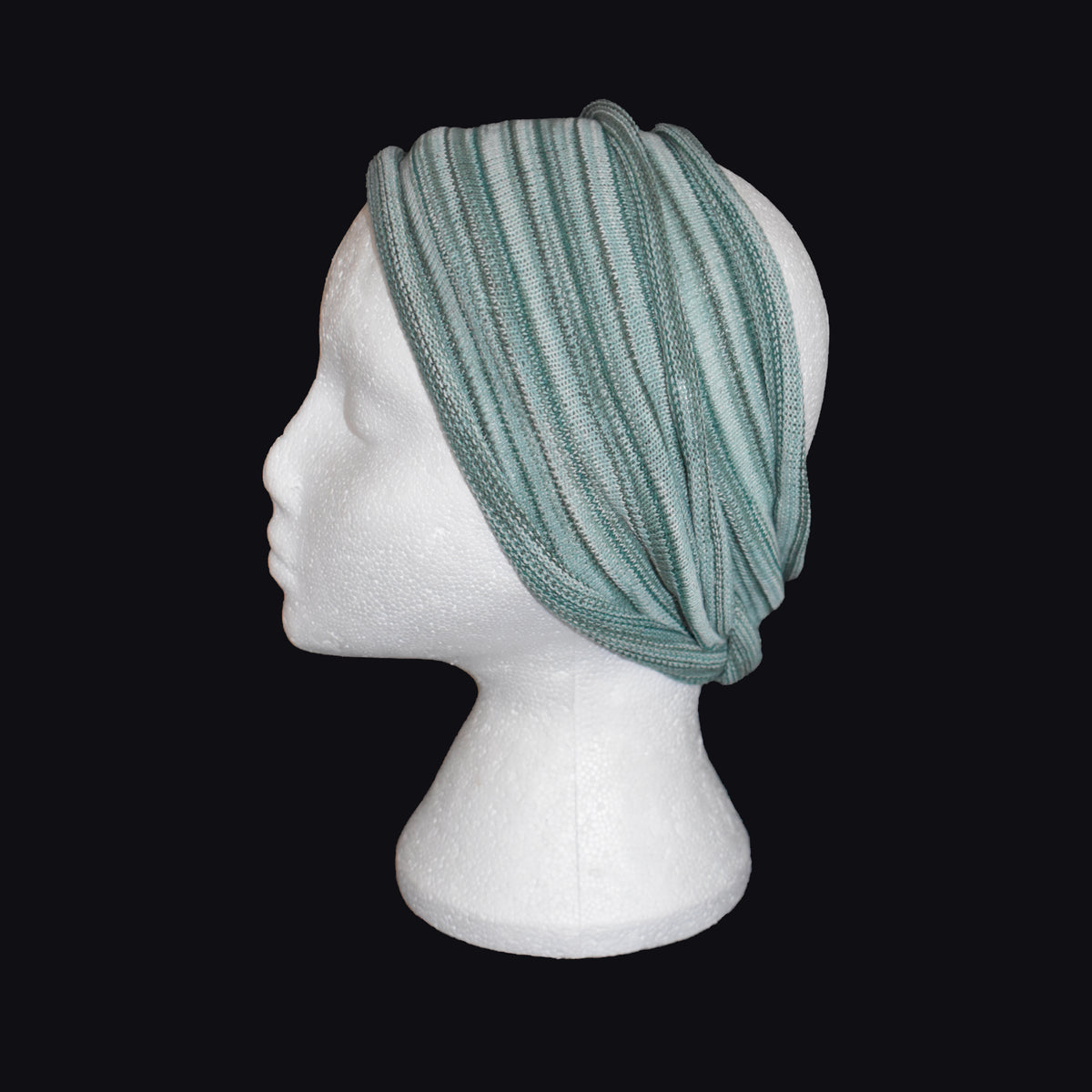 Long Double Striped Cotton Hair Band