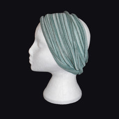 Long Double Striped Cotton Hair Band