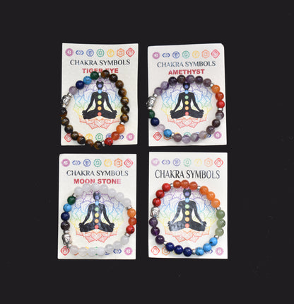 Seven Chakra Bead Bracelets