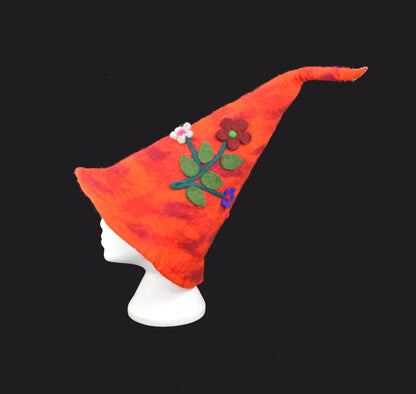 Flower Cone Felt Hat