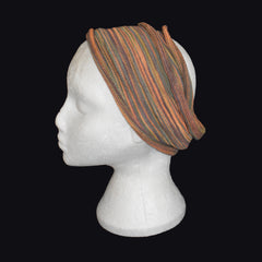 Long Double Striped Cotton Hair Band