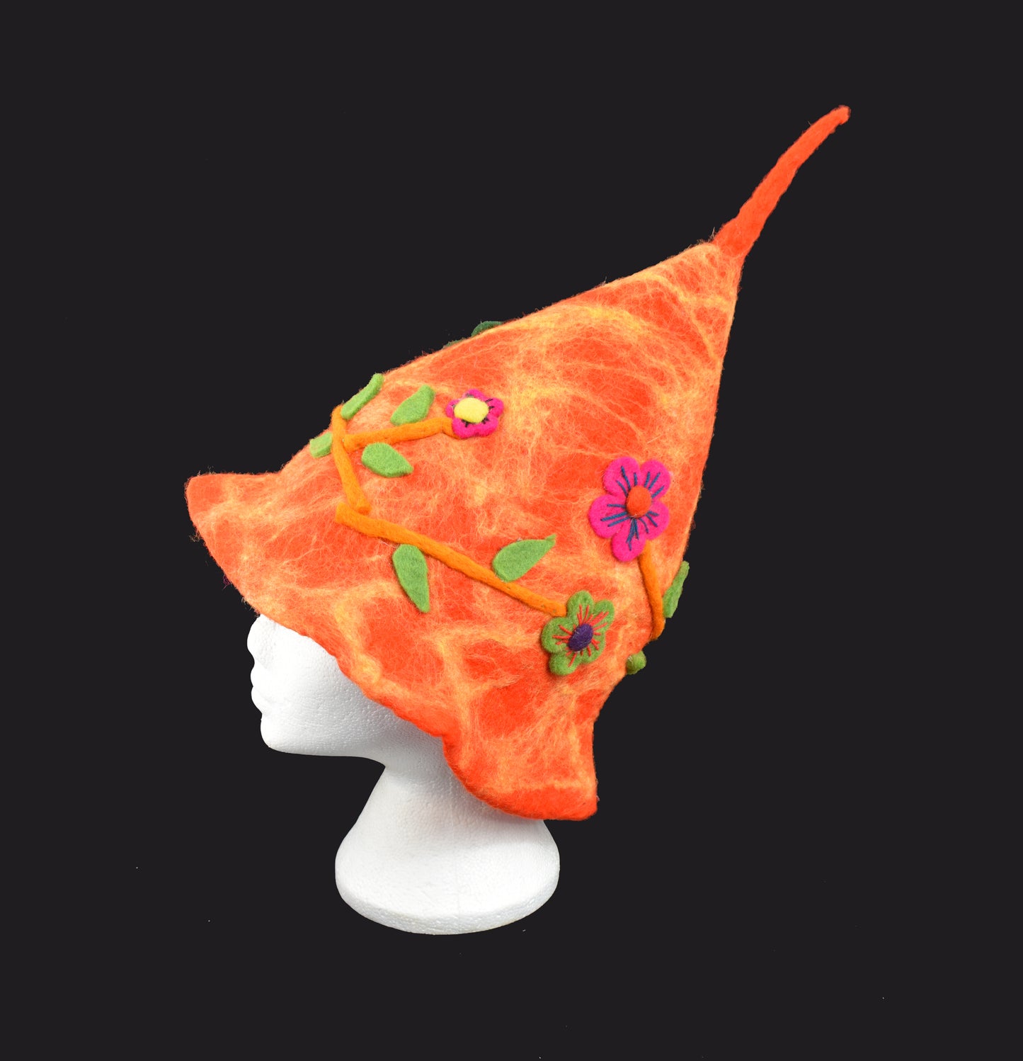 Flower Cone Felt Hat