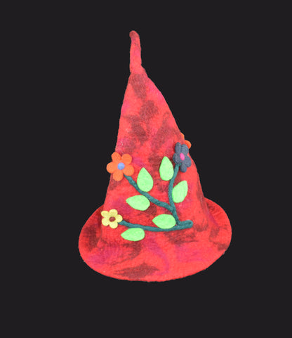 Flower Cone Felt Hat