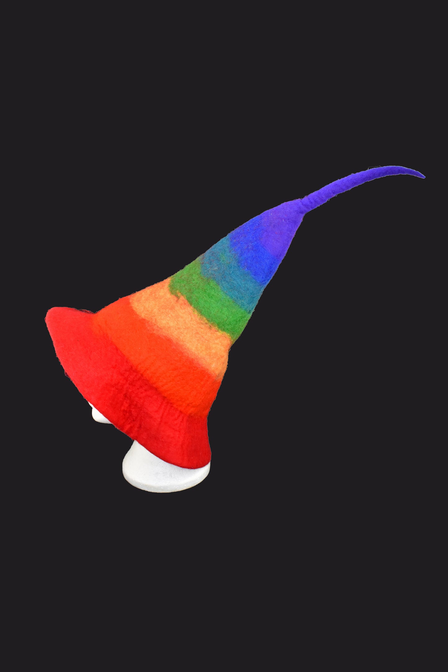 Cone Rainbow Felt Hat