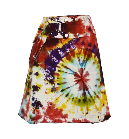 Tie Dye Cotton Popper Skirt