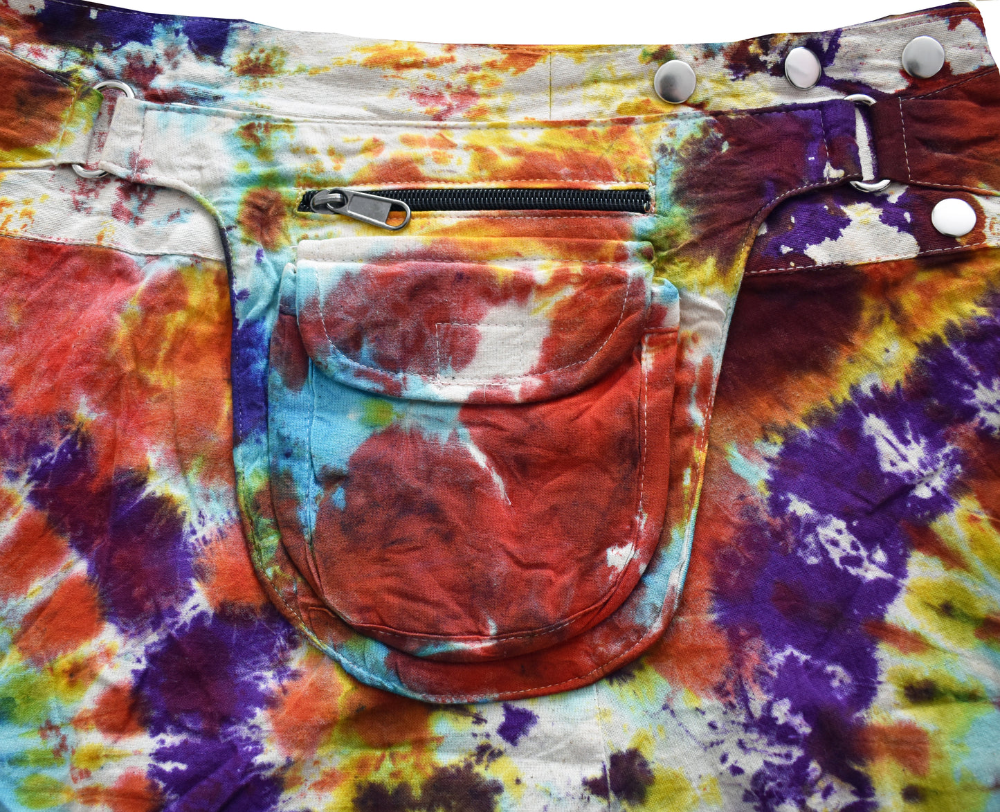 Tie Dye Cotton Popper Skirt