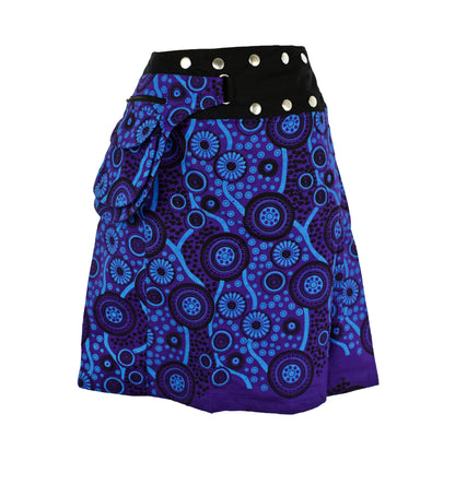 Printed Cotton Popper Skirt