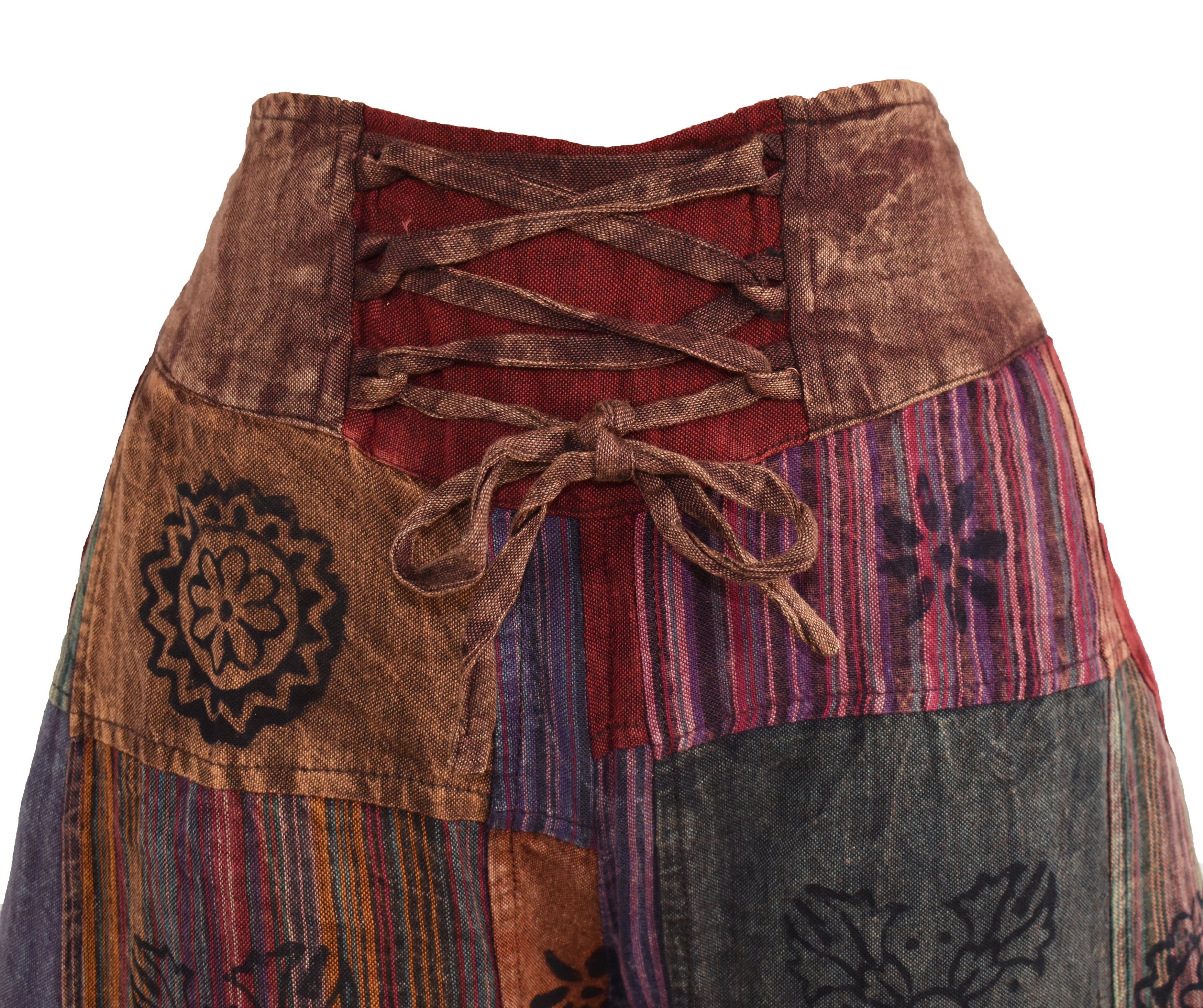 Patchwork Printed Wide Leg trousers
