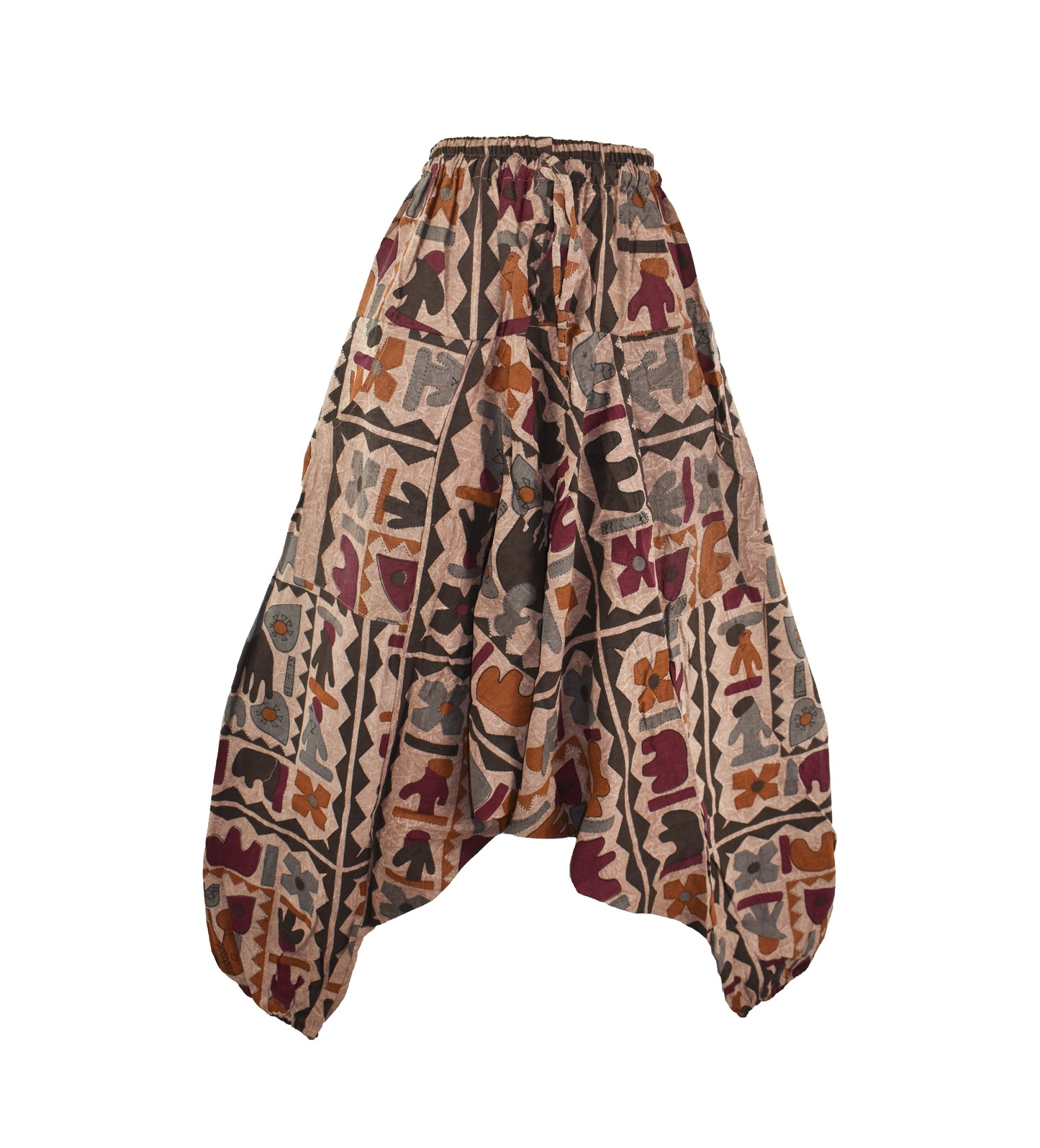 Elephant Print Harem Trousers