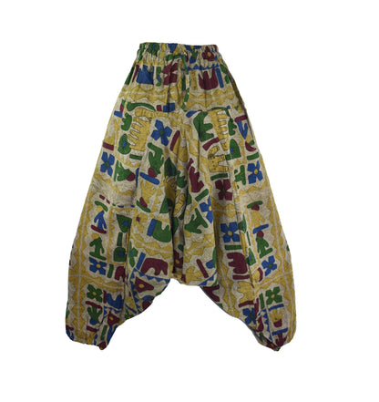 Elephant Print Harem Trousers