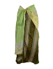 Sari Silk Wrap Skirt 2XL 72"