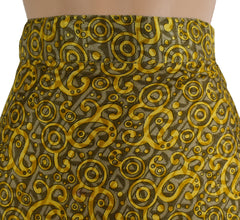 Knee Length Sari Silk Wrap Skirt 60"