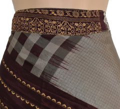 Knee Length Sari Silk Wrap Skirt 60"