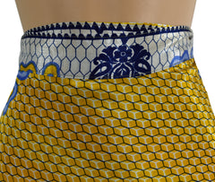 Knee Length Sari Silk Wrap Skirt 60"