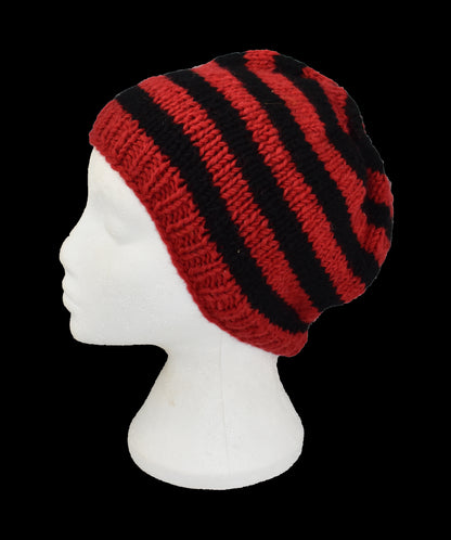 Knitted Wool Lined Beanie Hat