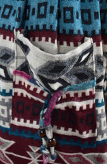 Acrylic Fleece Arrow Pattern Harem Trousers