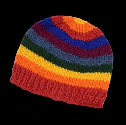 Knitted Wool Lined Beanie Hat