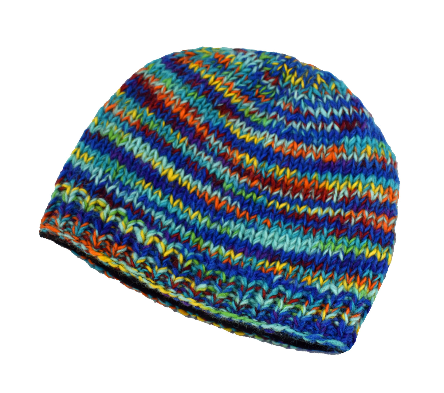 Knitted Wool Lined Beanie Hat