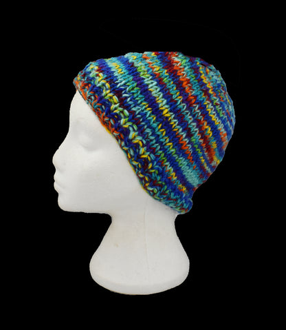 Knitted Wool Lined Beanie Hat