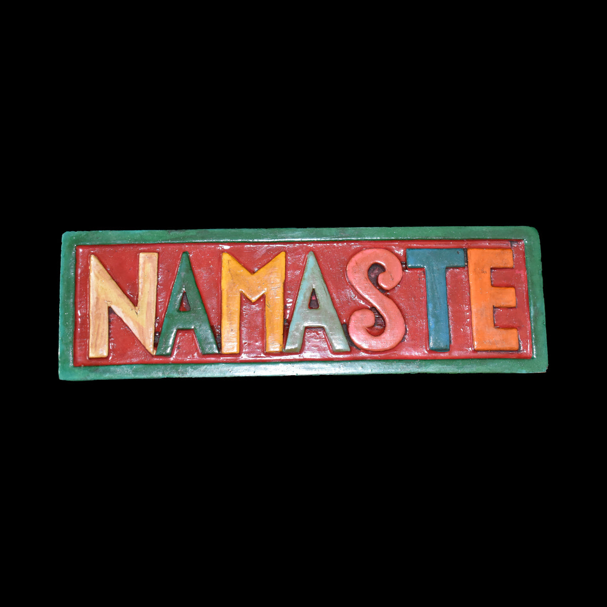 Large Wooden Namaste Wall Sign
