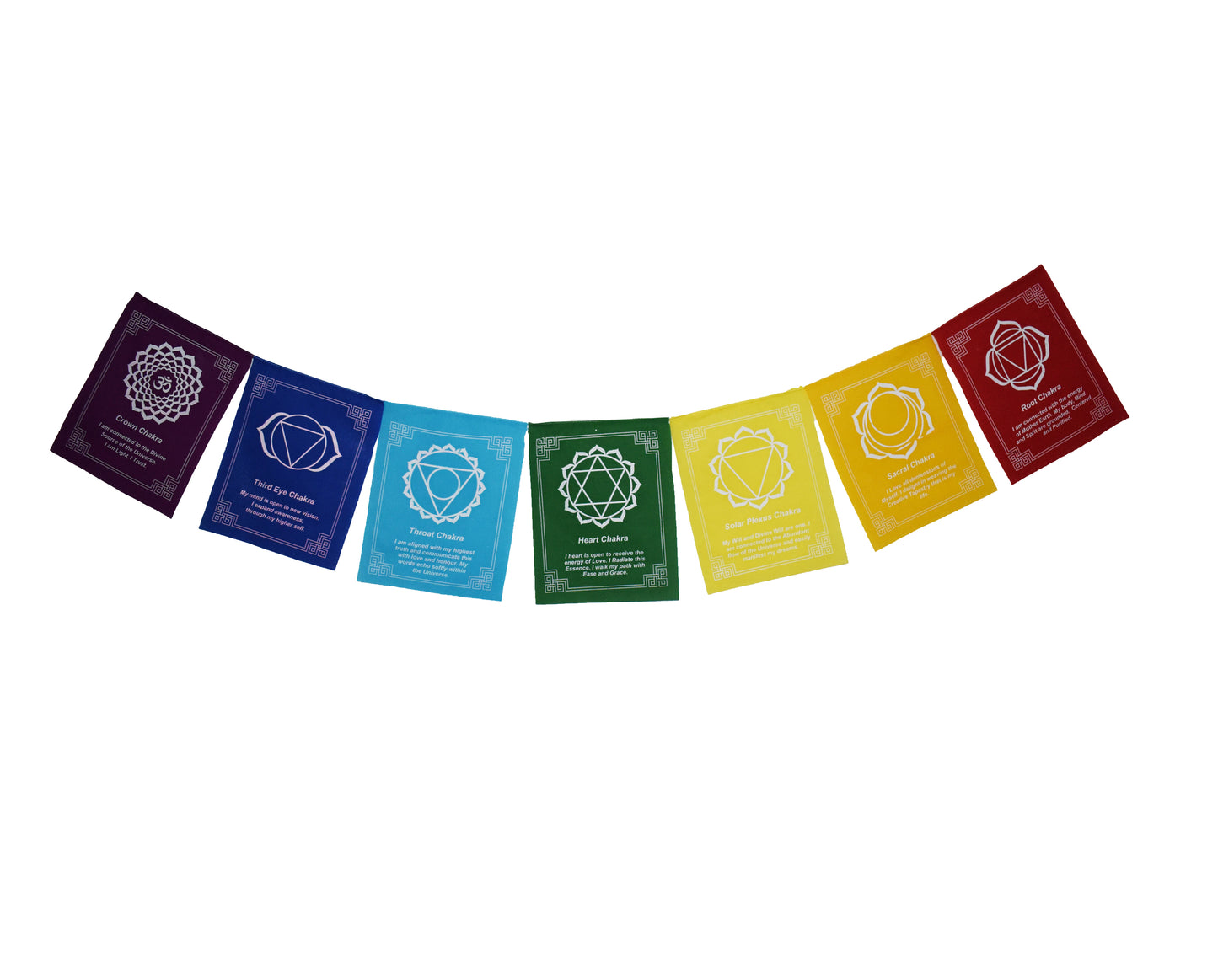 7 Chakra Hanging Flags