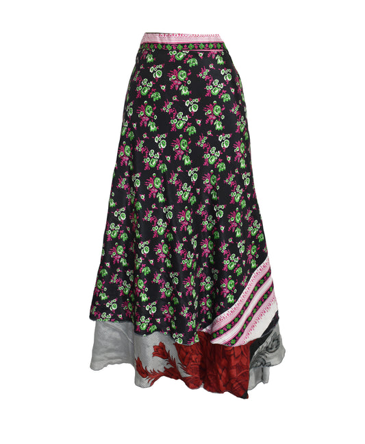 Sari Silk Wrap Skirt 2XL 70"