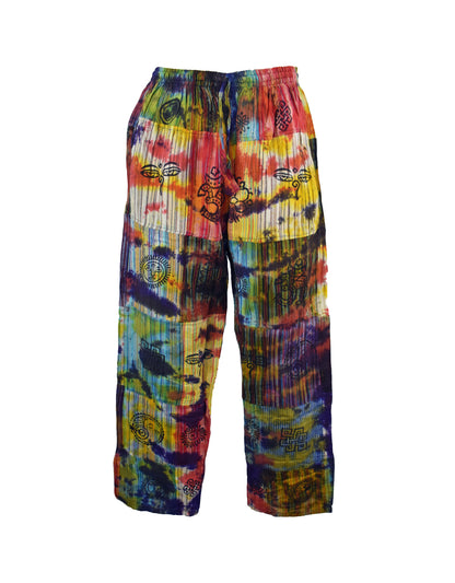 Patchwork Tie Dye Hippy Trousers