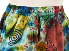 Patchwork Tie Dye Harem Trousers