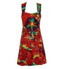 Tie Dye Pinafore Dress